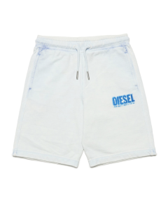 Diesel Diesel Boys Faded Blue Shorts With Printed Logo