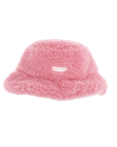 Monnalisa Bubblegum Pink Plush Hat