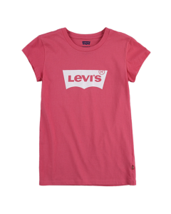 Levi&#039;s Girls Dark Pink T-shirt With White Logo