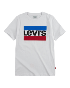 Levi&#039;s Boy&#039;s White Short Sleeved Sporty T-Shirt