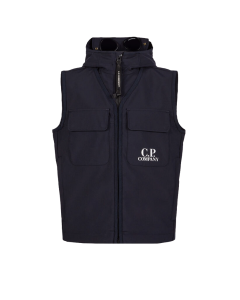 C.P. Company Boys Dark Blue &#039;Shell-R&#039; Goggle Vest