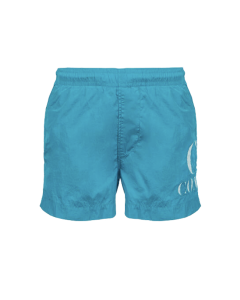 C.P. Company Boys Turquoise Chrome-R Logo Swim Shorts