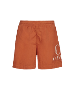 C.P. Company Boys Orange Chrome-R Logo Swim Shorts