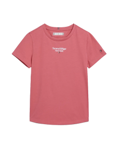 Tommy Hilfiger Girls Bright Pink &#039;NYC&#039; Short Sleeve T-shirt