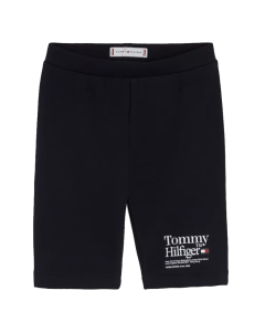 Tommy Hilfiger Boys Navy Blue Sweatshorts With Printed Logo