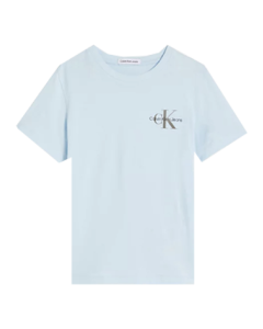 Calvin Klein Boys Baby Blue T-shirt With Monogram Logo