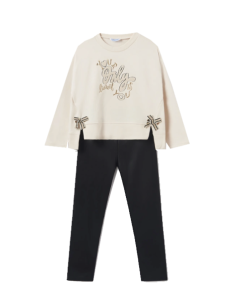 Mayoral Girls Two Piece Embroidered Legging Set