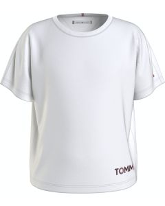 Tommy Hilfiger Girls White Metallic Foil T-shirt