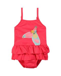 Billieblush Sparkly Pink Toucan Swimsuit