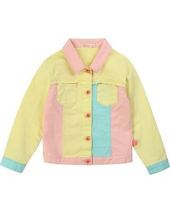 Billieblush Pink & Yellow Cotton Jacket