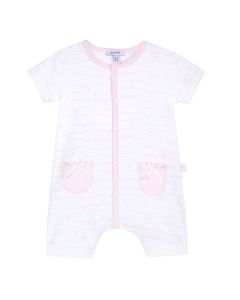 Absorba Baby Boy's Pale Pink Striped Nursery Shortie