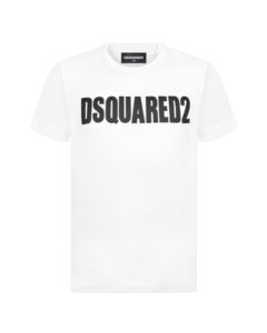 DSQUARED2 White Large Printed Logo T-shirt