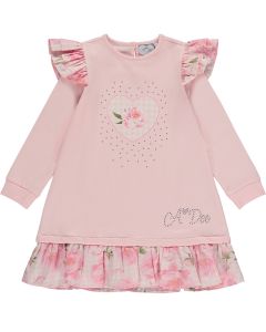 A&#039;Dee Peony Dreams &#039;Anastasia&#039; Pale Pink Sweatshirt Dress