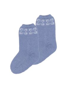 Rahigo Boys Blue/White Patterned Socks