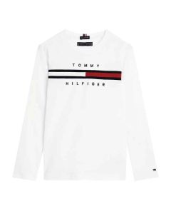 Tommy Hilfiger Boys White Long Sleeve T-shirt