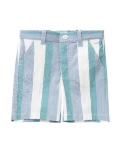 IL Gufo Boy's Seersucker Striped Shorts