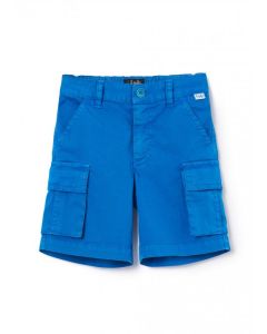 Il Gufo Boys Royal Blue Cargo Shorts
