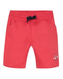 3Pommes Boys Red Cotton Jersey Shorts