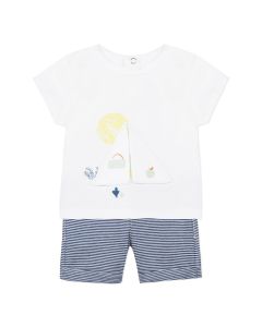 3Pommes Boy's 2 Piece T-Shirt and Short Set