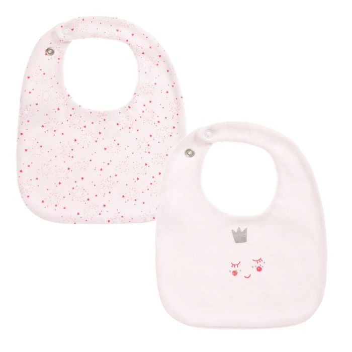 Absorba Baby Girl's Pink Pack Of Two Bibs