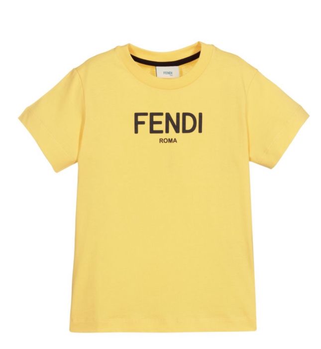 Fendi Yellow & Logo T-Shirt
