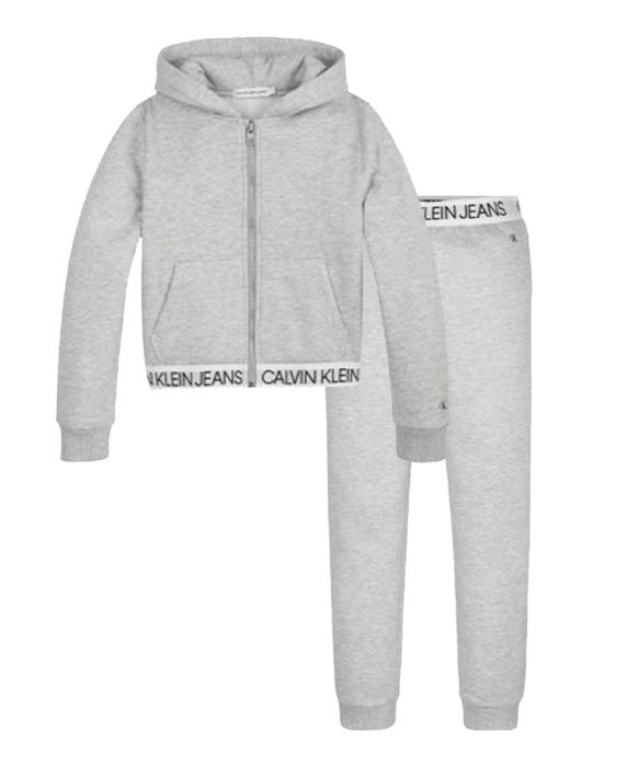 Calvin Klein Jeans Girls Grey Tracksuit