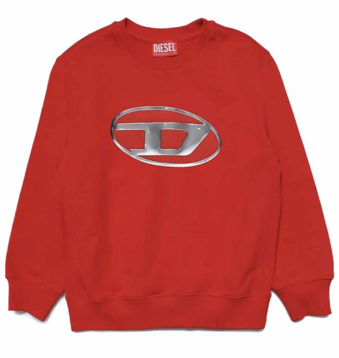 logo red sweatshirt