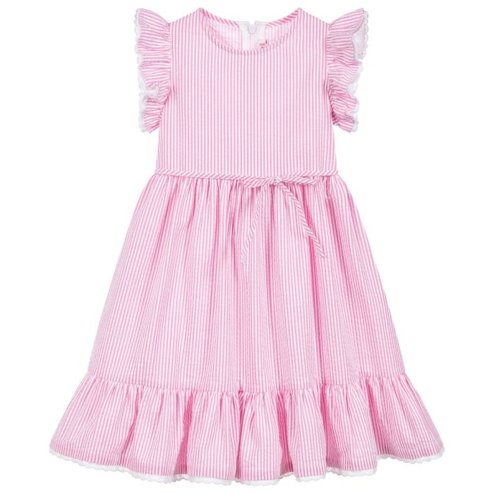 Pink Seersucker Dress