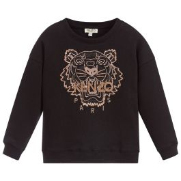 kenzo black and gold jumper